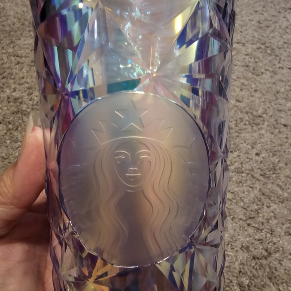 2023 STARBUCKS HOLIDAY PRISM DICHROIC IRIDESCENT TUMBLER - Picture 2 of 9